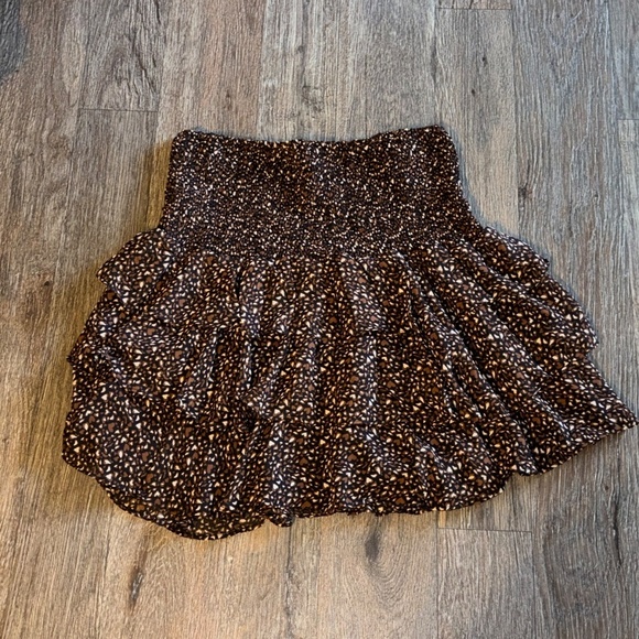 &Merci medium adorable brown and black ruffle skirt - Picture 8 of 9